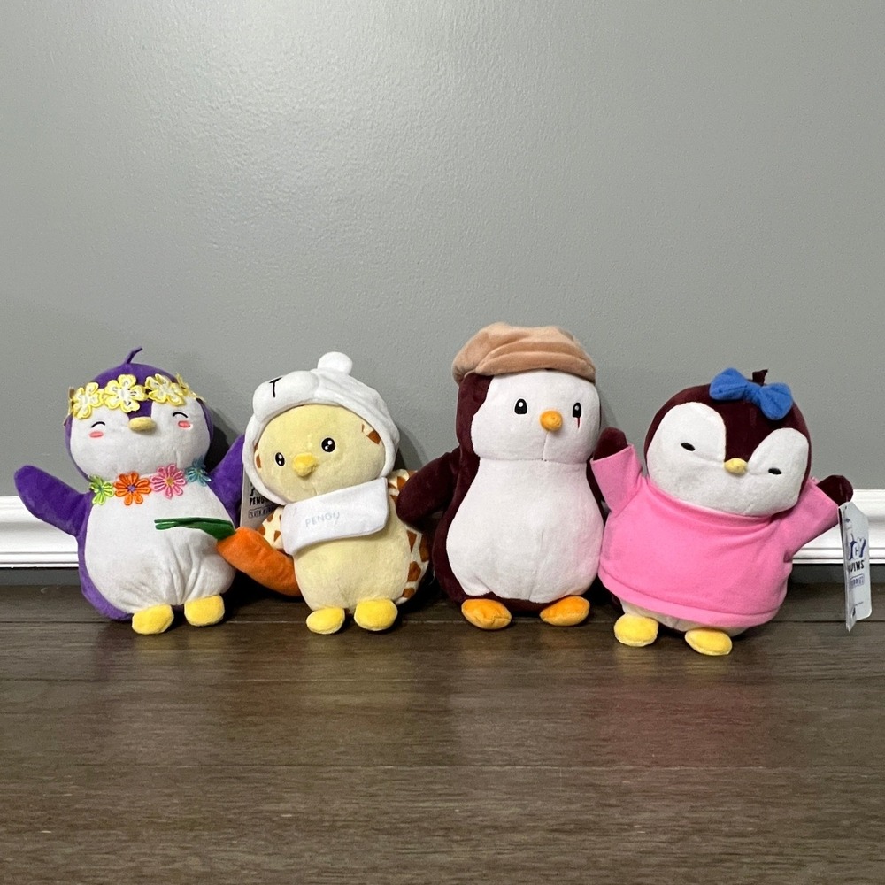 Pudgy Penguins‎ Plush Buddies Set of 4 Stuffed Animals Toys